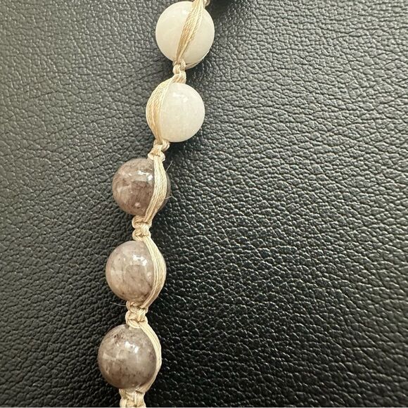 Nakamol Beaded Stone Statement Tassel Necklace - Picture 4 of 5